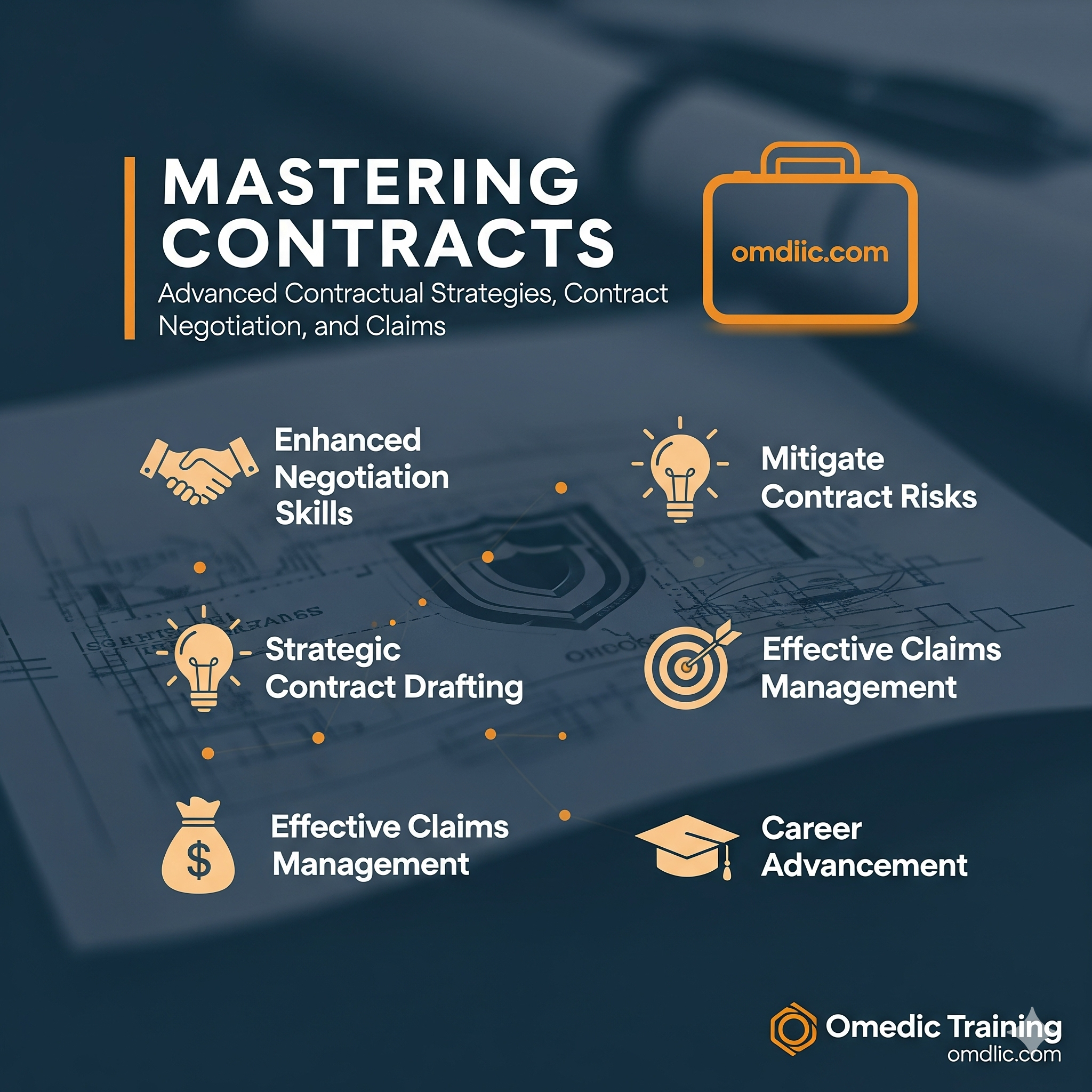 الاستراتيجيات التعاقدية المتقدمة والتفاوض على العقود والمطالبات