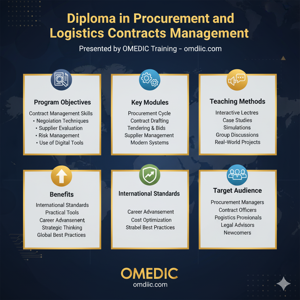 دبلومة إدارة المشتريات والعقود اللوجستية