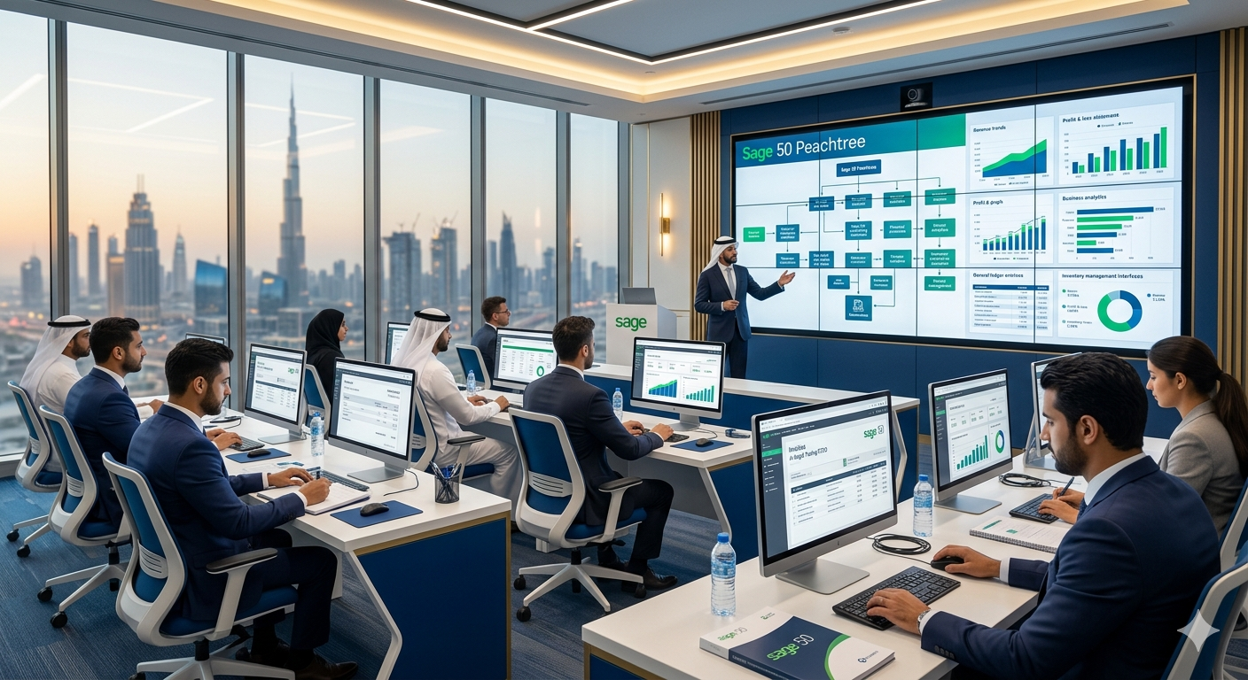 كورس المحاسبة باستخدام سيج 50 بيتش ترى - Sage 50 Peachtree في الامارات - 1