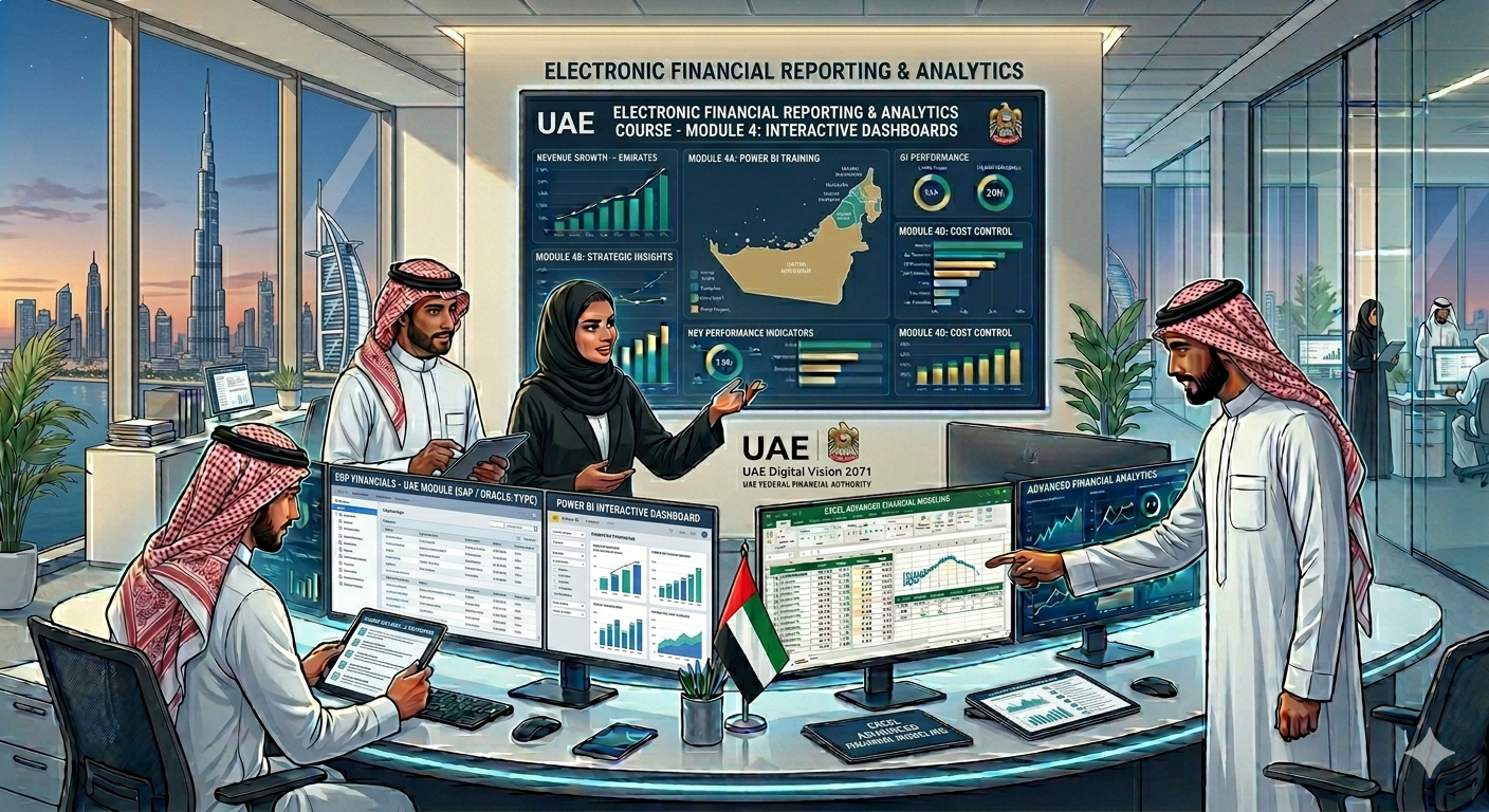 دورة اعداد التقارير المالية الكترونيا في الامارات - 1