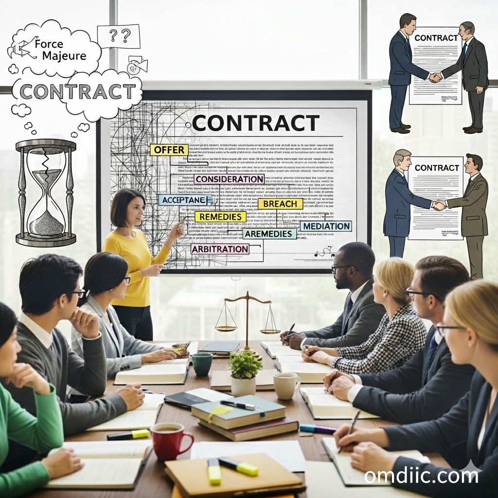 صياغة العقود وتجنب وحل النزاعات التعاقدية