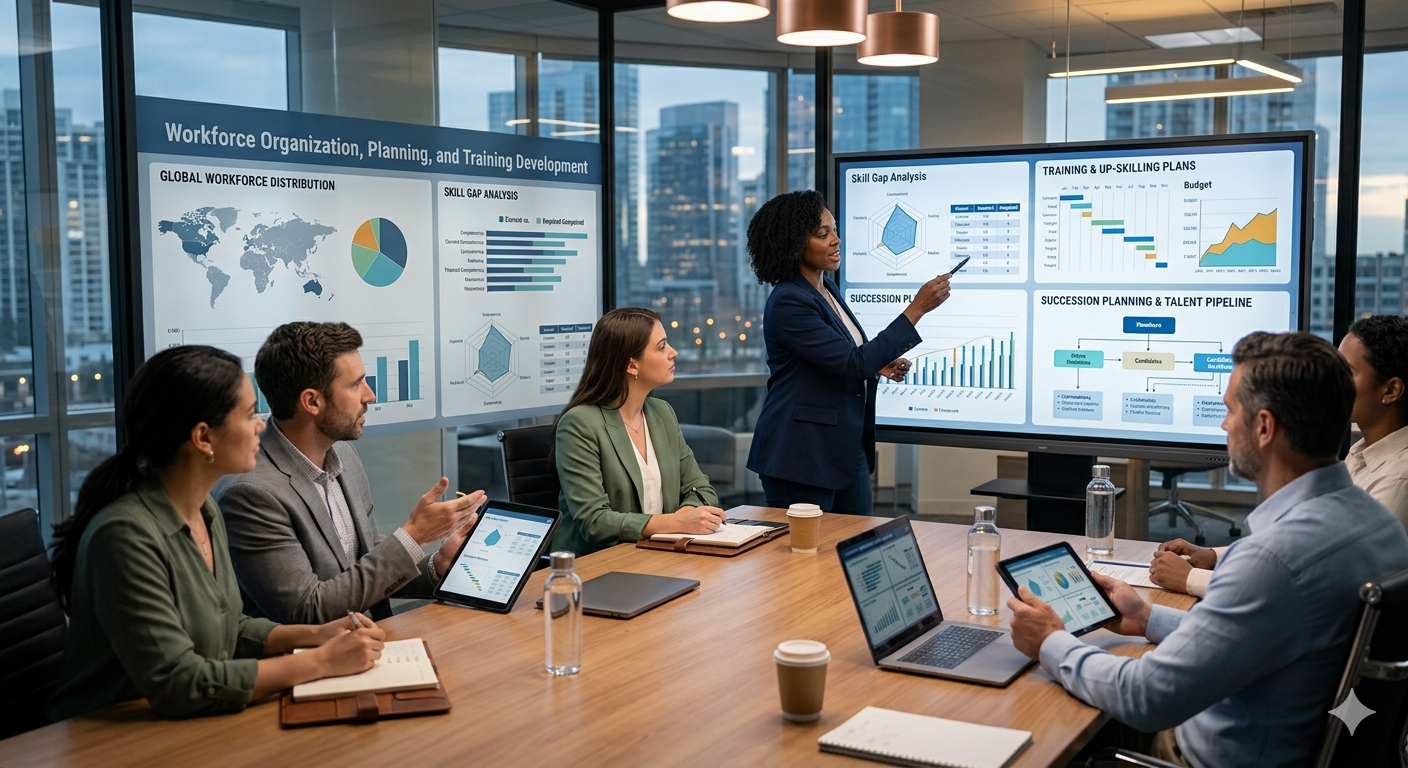 تنظيم وتخطيط القوى العاملة وإعداد خطط التدريب - 1