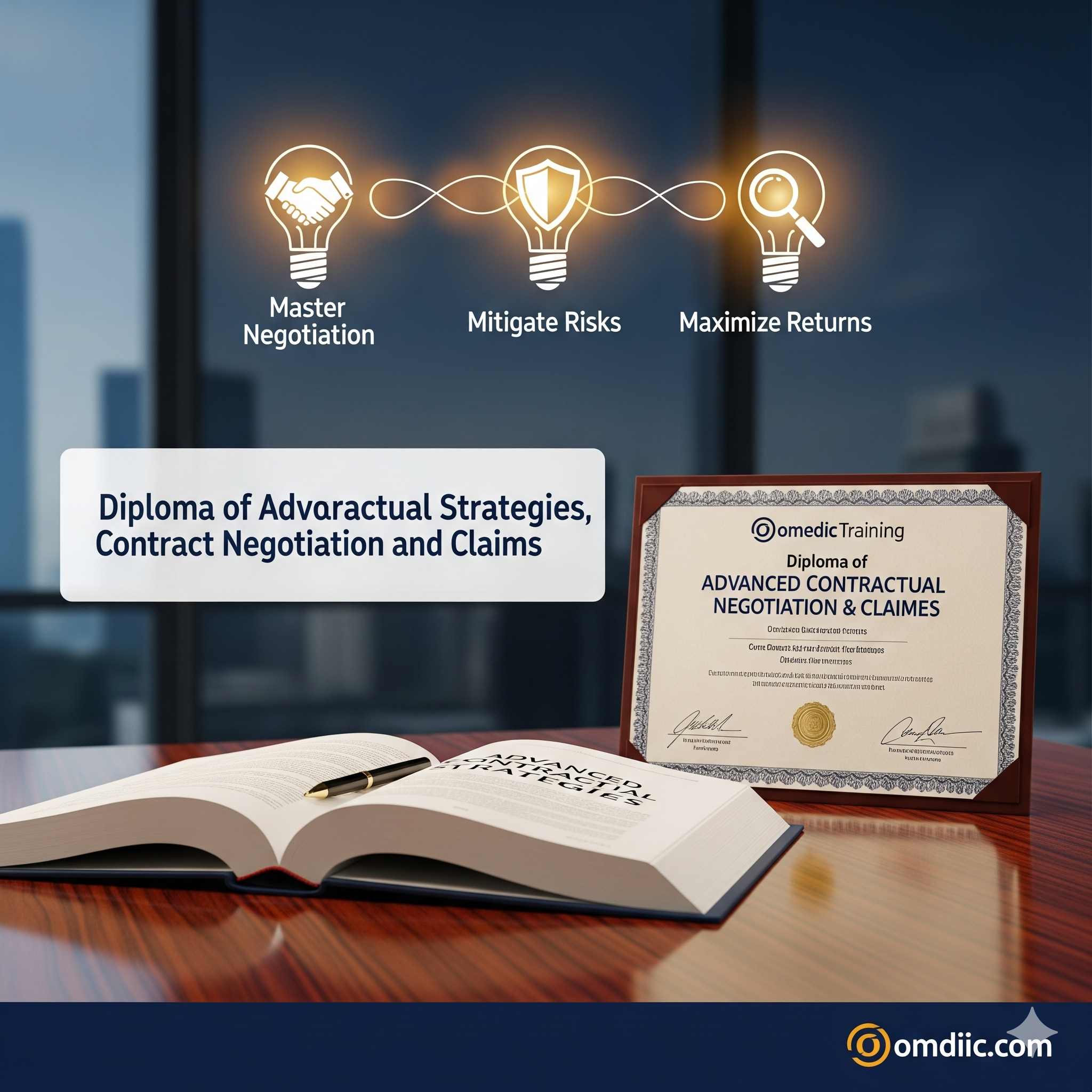 دبلومة الاستراتيجيات التعاقدية المتقدمة والتفاوض على العقود والمطالبات