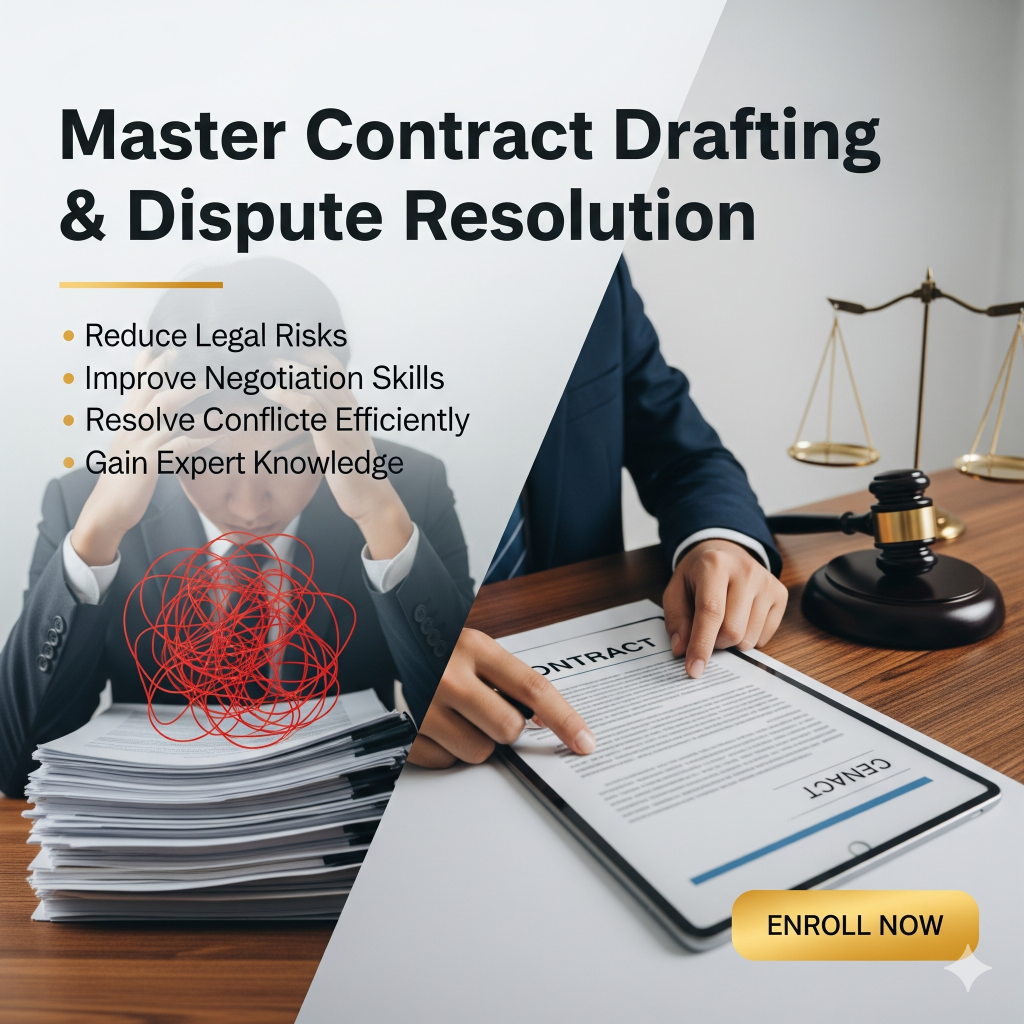 دورة صياغة العقود وتجنب وحل النزاعات التعاقدية