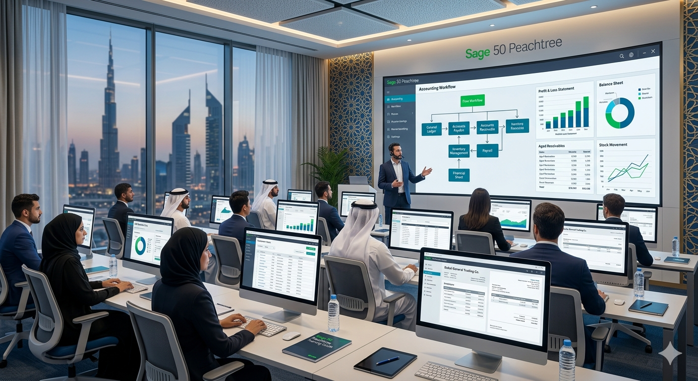 المحاسبة باستخدام سيج 50 بيتش ترى - Sage 50 Peachtree في الامارات - 1