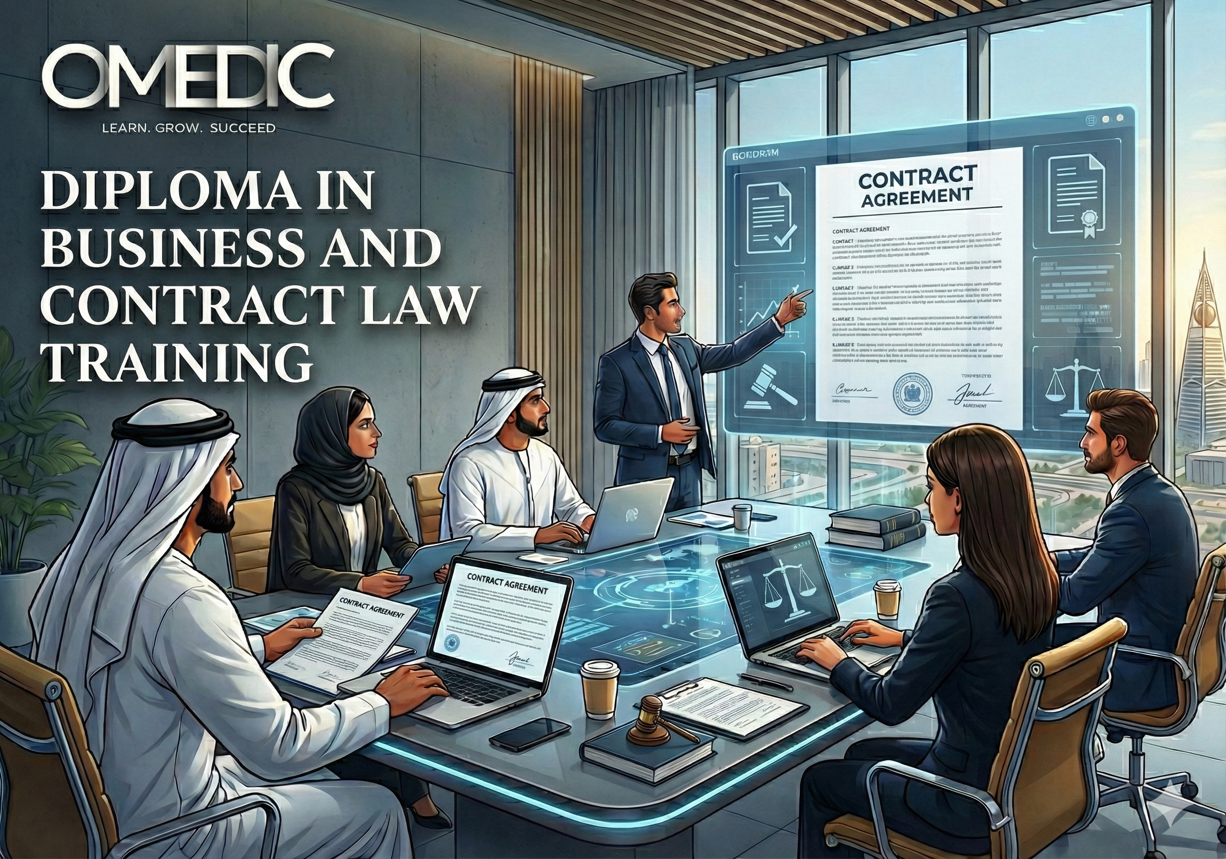 دبلومة تدريب قانون الأعمال التجارية والعقود - 1