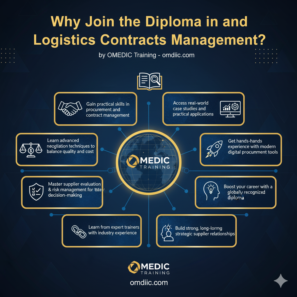 دبلومة إدارة المشتريات والعقود اللوجستية