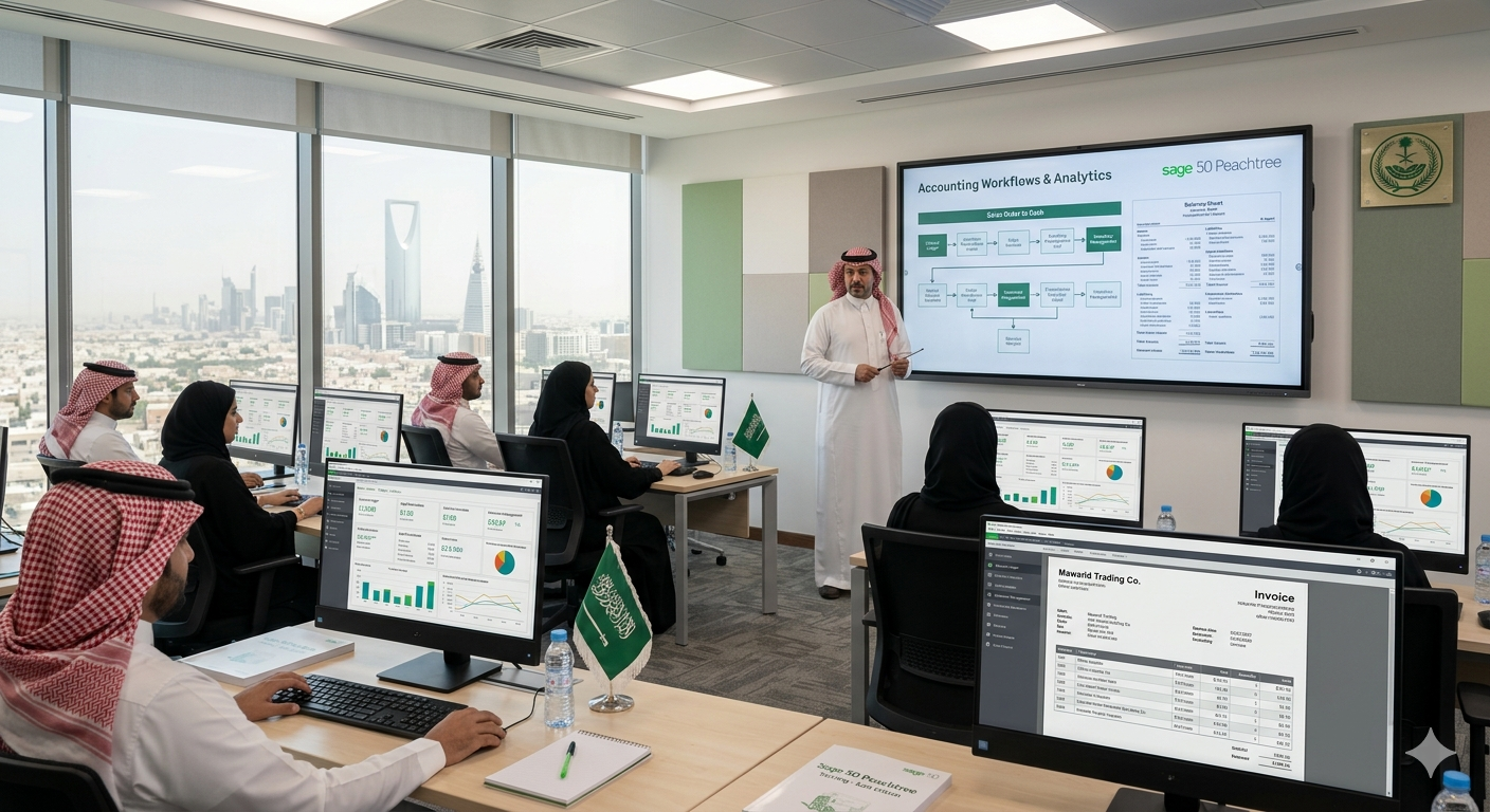 المحاسبة باستخدام سيج 50 بيتش ترى - Sage 50 Peachtree في السعودية - 1