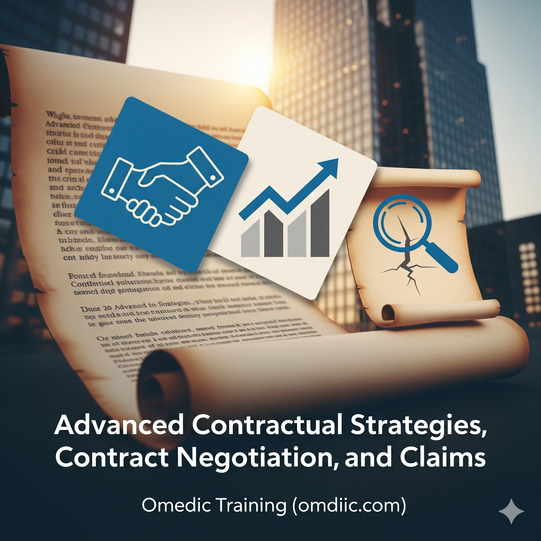 الاستراتيجيات التعاقدية المتقدمة والتفاوض على العقود والمطالبات- اوميديك رقم 1