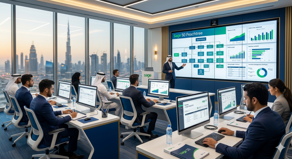 كورس المحاسبة باستخدام سيج 50 بيتش ترى – Sage 50 Peachtree في الامارات