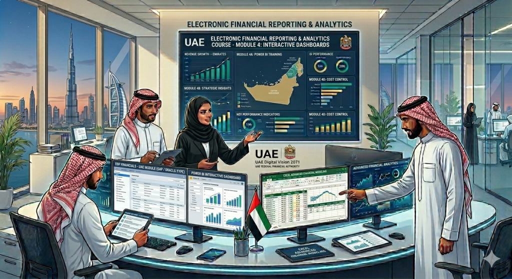 دورة اعداد التقارير المالية الكترونيا في الامارات