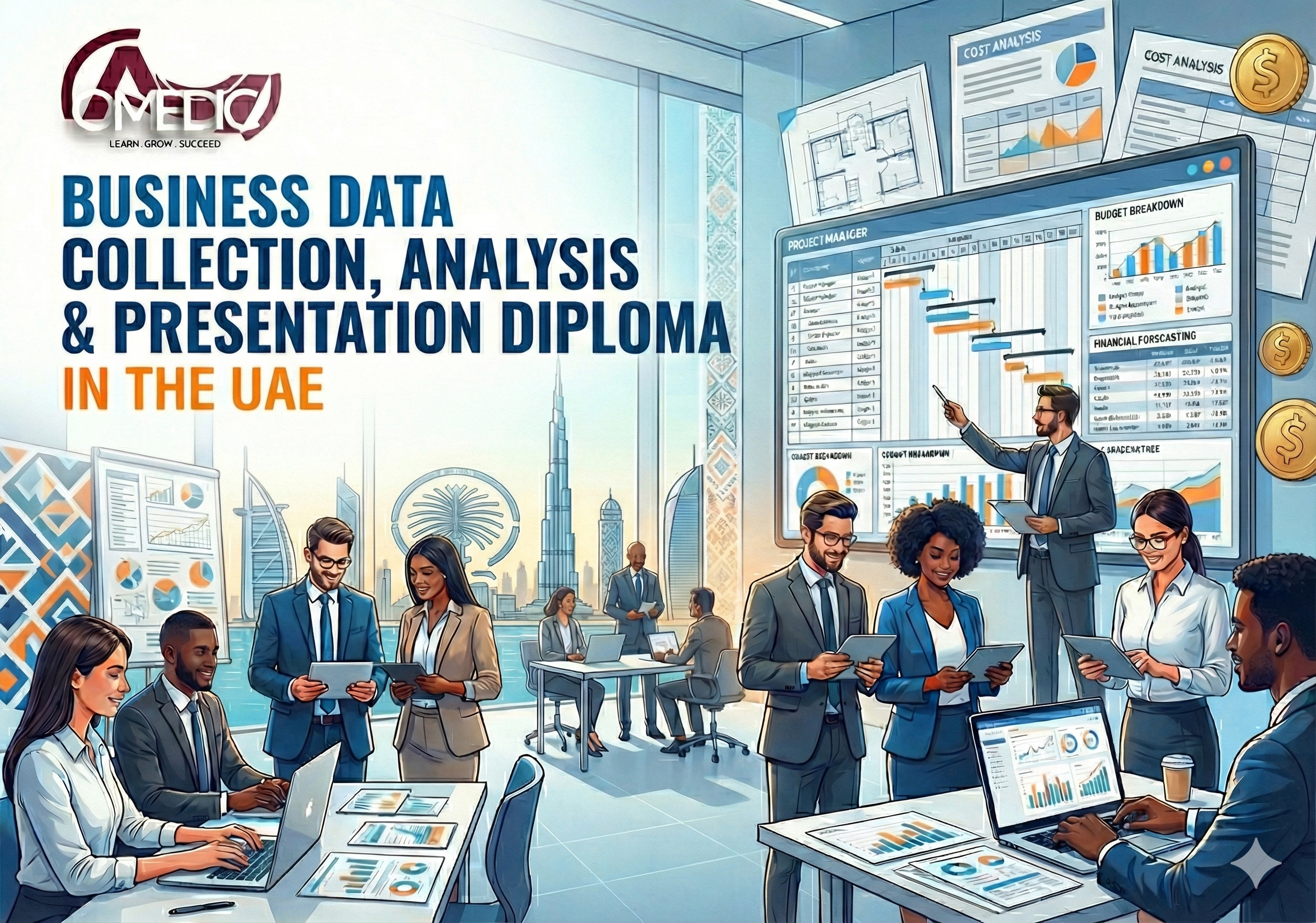 دبلومة جمع و تحليل و عرض البيانات التجارية في الامارات - 1