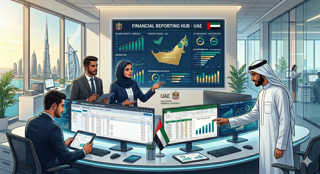 اعداد التقارير المالية الكترونيا في الامارات