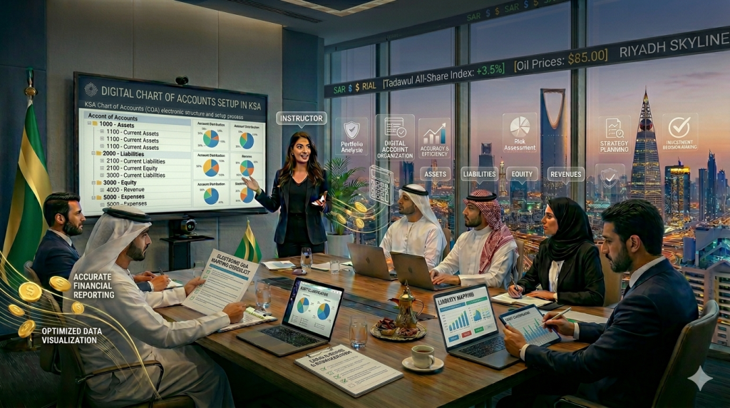 طريقة إعداد شجرة الحسابات Chart of Accounts إلكترونياً في السعودية