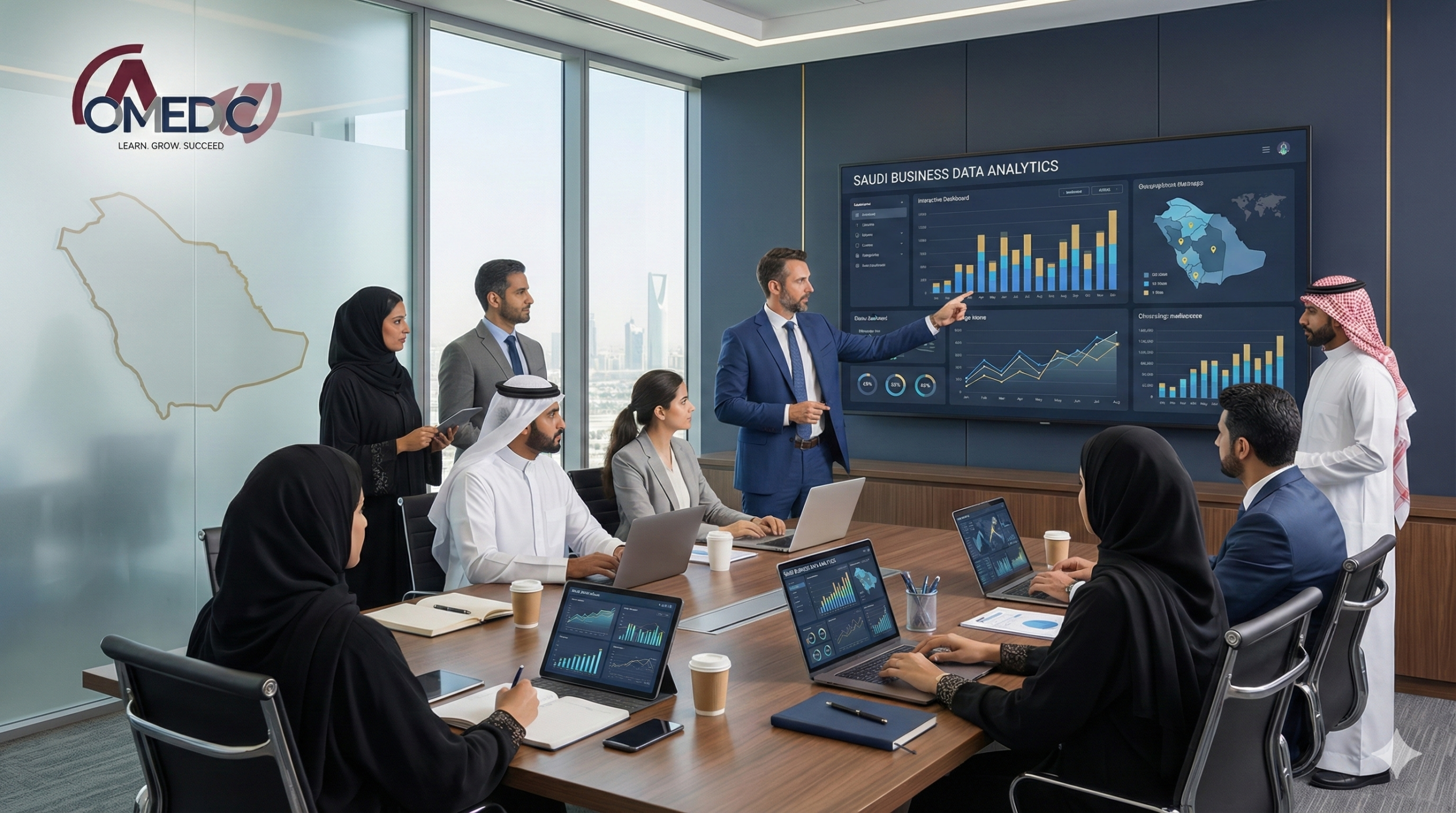 دورة جمع و تحليل و عرض البيانات التجارية في السعودية - 1