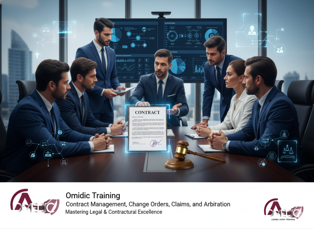 دورة إدارة العقود والأوامر التغيرية والمطالبات العقدية والتحكيم بشأنها