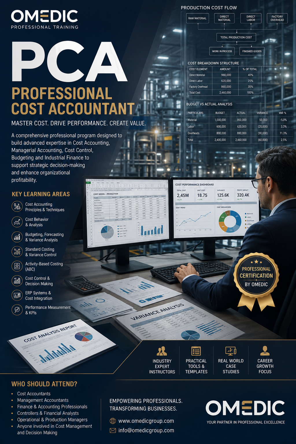 محاسب التكاليف المحترف PCA – Professional Cost Accountant