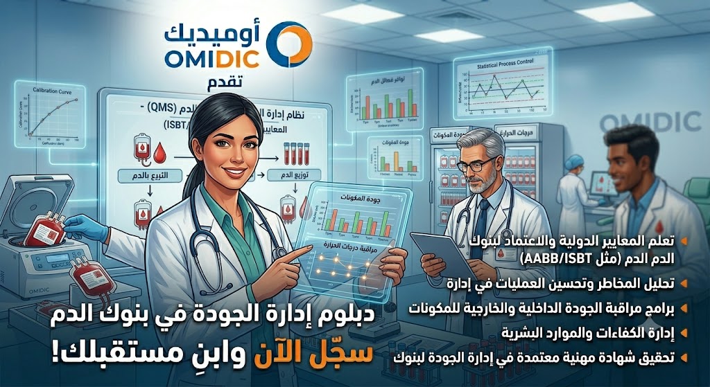 دبلوم إدارة الجودة في بنوك الدم | Blood Bank Quality Management Diploma