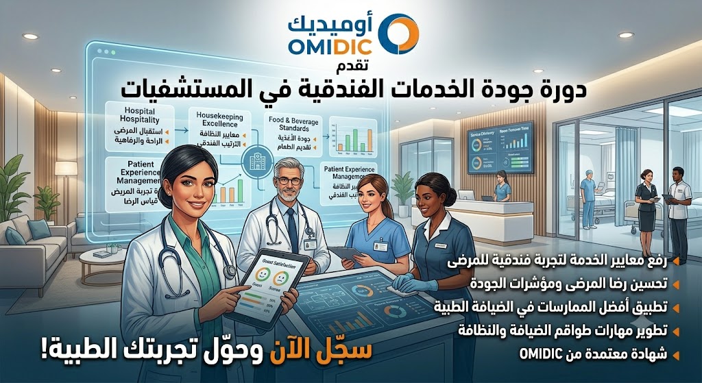 دورة جودة الخدمات الفندقية في المستشفيات | Hospital Hospitality Services Quality Course